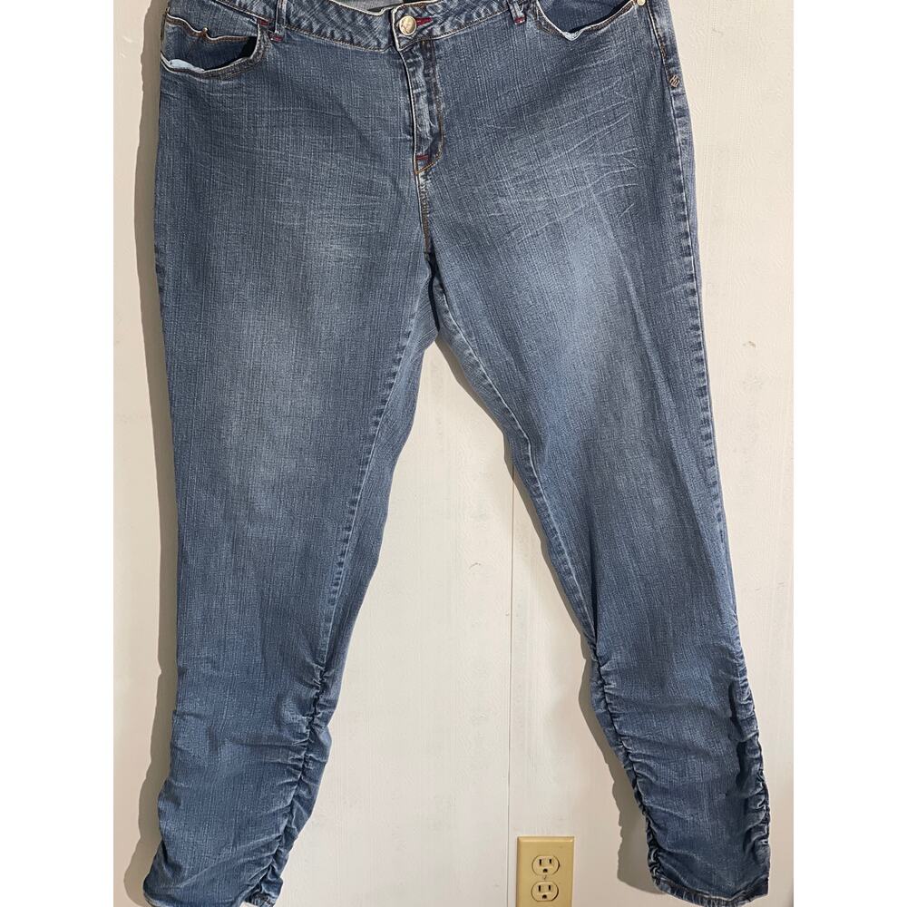 Women,s Plus size Denim Stretch Jeans Stacked Legs ROCAWAER